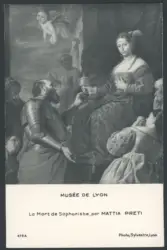 Musée de Lyon. La Mort de Sophonisbe, par Mattia Preti