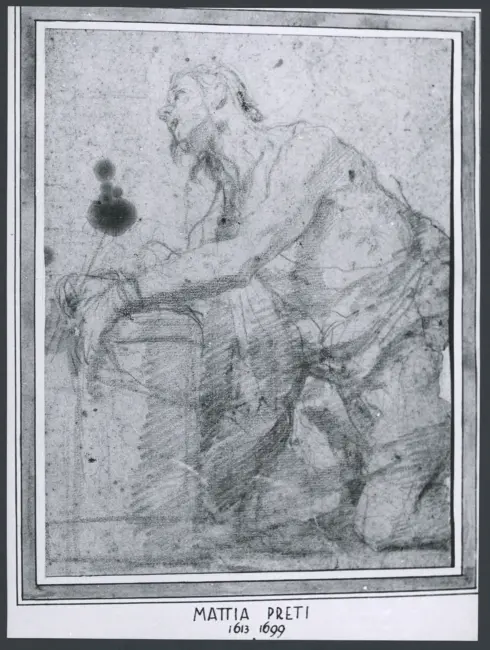 Figura maschile inginocchiata