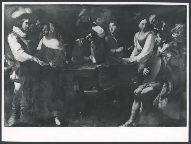 Concerto e zingara che legge la mano