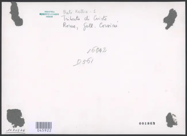 Preti Mattia (Cavalier Calabrese) - sec. XVII - Tributo della moneta