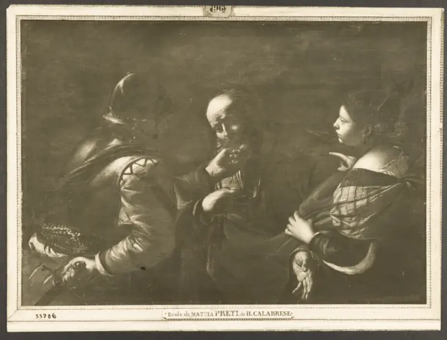 Preti Mattia (Cavalier Calabrese) - sec. XVII - Negazione di san Pietro