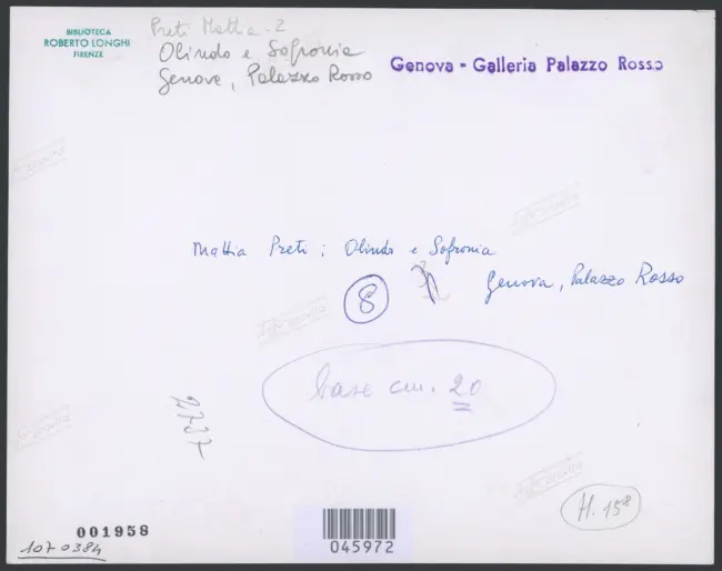Preti Mattia (Cavalier Calabrese) - sec. XVII - Olindo e Sofronia liberati da Clorinda