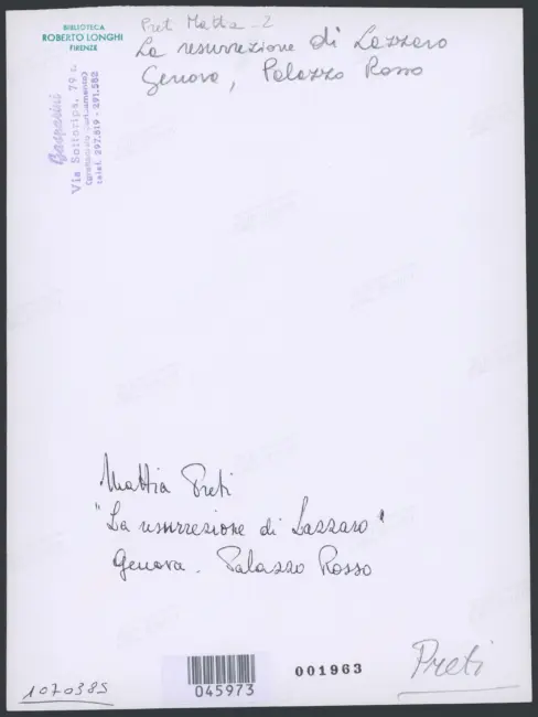 Preti Mattia (Cavalier Calabrese) - sec. XVII - Resurrezione di Lazzaro