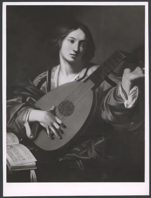 Suonatrice di liuto