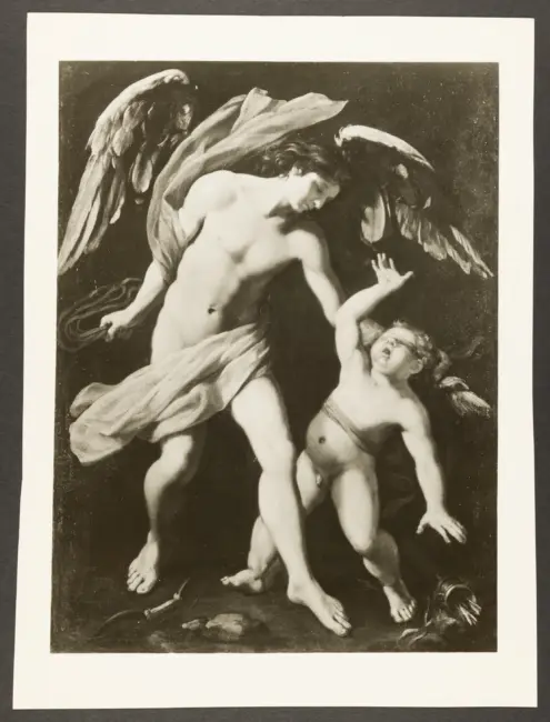 Orazio Riminaldi (Pisa 1598-1630). Amore Sacro fustiga il profano