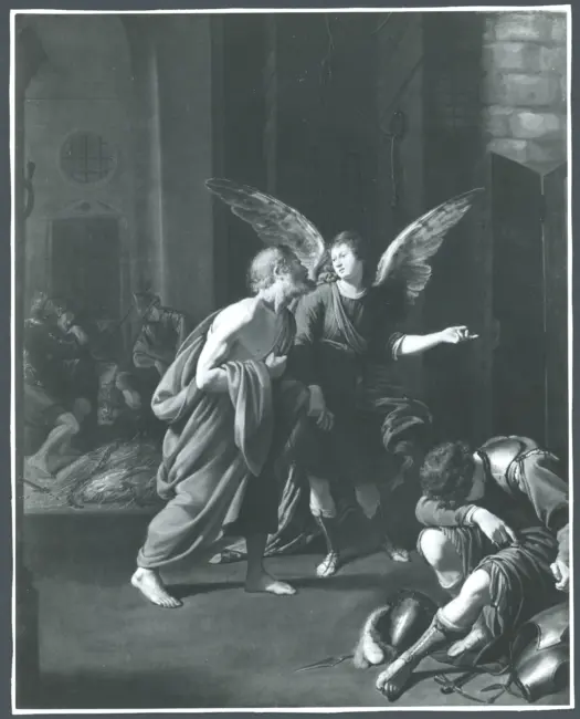 Rombouts Theodoor - sec. XVII - San Pietro liberato dal carcere da un angelo