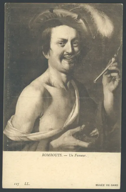 Rombouts. - Un Fumeur. Musée de Gand