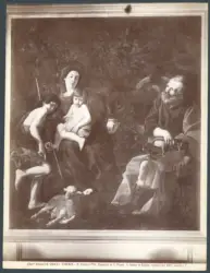 Firenze - R. Palazzo Pitti. Cappella al 1° Piano - Il riposo in Egitto. (Ignoto del XVII° secolo)