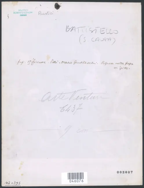 Firenze - R. Palazzo Pitti. Cappella al 1° Piano - Il riposo in Egitto. (Ignoto del XVII° secolo)