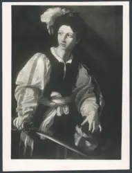 Anonimo caravaggesco; Cavarozzi Bartolomeo (cerchia) - sec. XVII - David con la testa di Golia