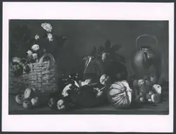 Salini Tommaso (Mao Salini) - sec. XVI/ XVII - Natura morta con fiori, frutta e due anatre