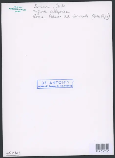 Saraceni Carlo - sec. XVII - Figura allegorica