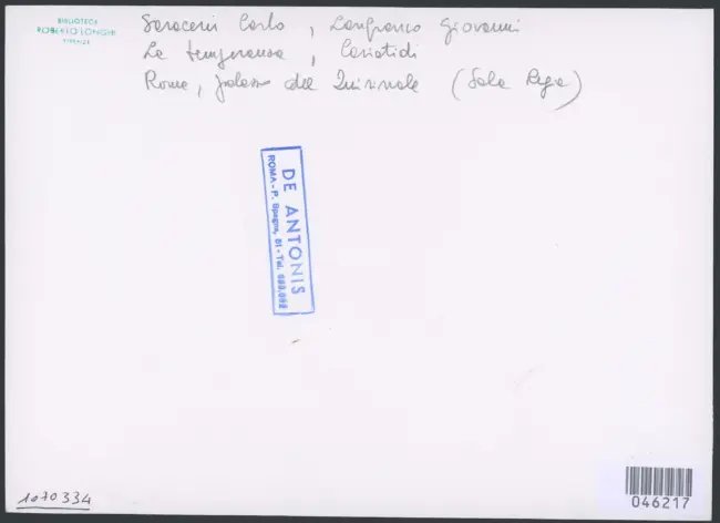 Saraceni Carlo - sec. XVII - Allegoria della Temperanza