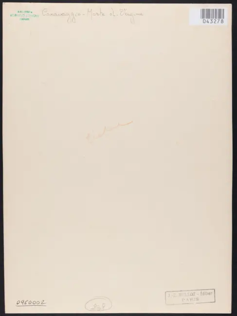 Merisi Michelangelo (Caravaggio) - sec. XVII - Transito della Madonna