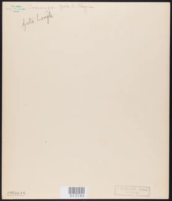 Merisi Michelangelo (Caravaggio) - sec. XVII - Transito della Madonna