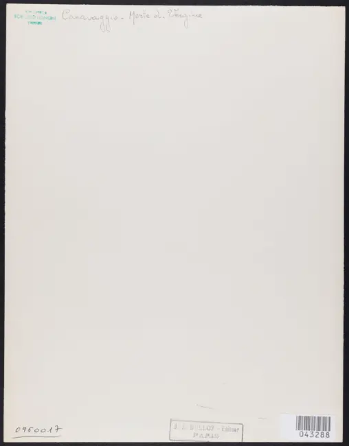 Merisi Michelangelo (Caravaggio) - sec. XVII - Transito della Madonna