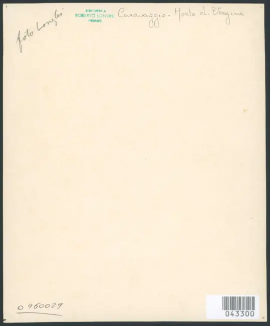 Merisi Michelangelo (Caravaggio) - sec. XVII - Transito della Madonna