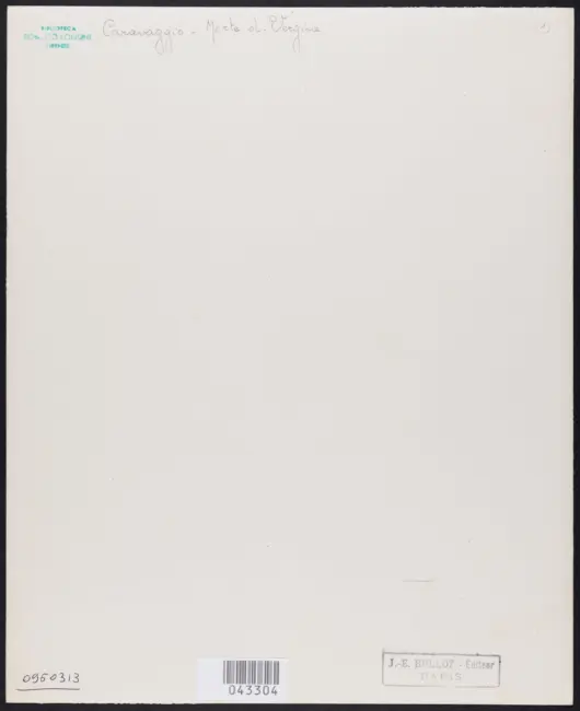 Merisi Michelangelo (Caravaggio) - sec. XVII - Transito della Madonna