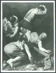 Merisi Michelangelo (Caravaggio) - sec. XVII - Crocifissione di san Pietro