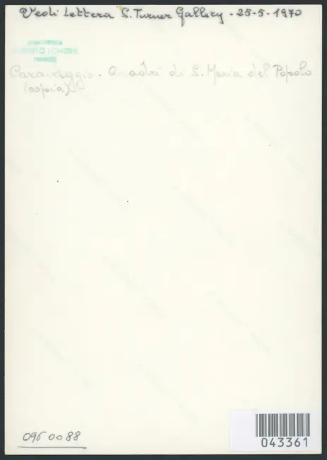 Merisi Michelangelo (Caravaggio) - sec. XVII - Crocifissione di san Pietro