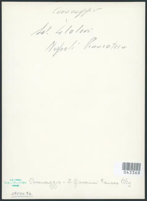 Merisi Michelangelo (Caravaggio) - copia da - sec. XVII - San Giovanni Battista