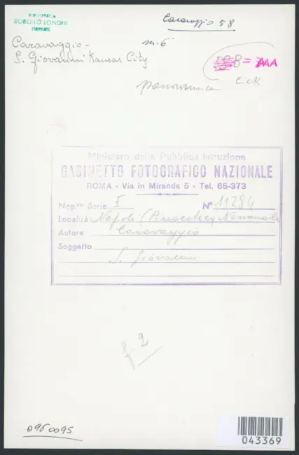 Merisi Michelangelo (Caravaggio) - copia da - sec. XVII - San Giovanni Battista