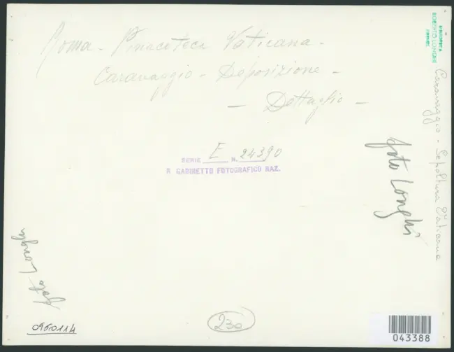 Merisi Michelangelo (Caravaggio) - sec. XVII - Deposizione di Cristo nel sepolcro