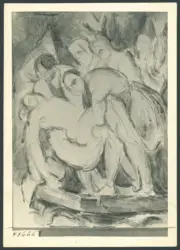 Cézanne Paul; Merisi Michelangelo (Caravaggio) - derivazione - sec. XIX - Deposizione di Cristo nel sepolcro
