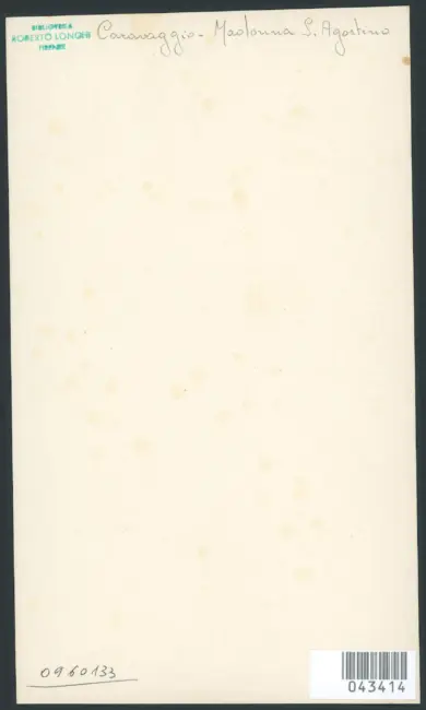 Merisi Michelangelo (Caravaggio) - sec. XVII - Madonna dei pellegrini