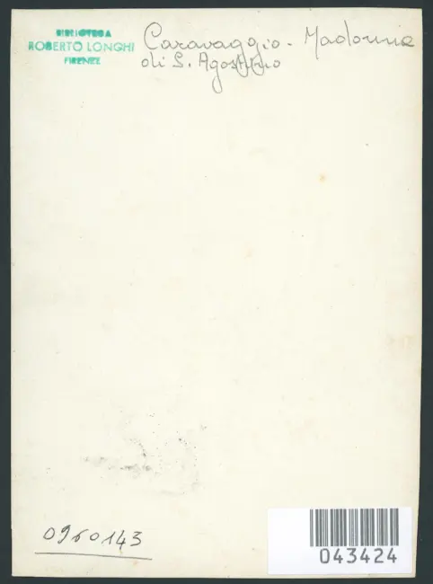 Merisi Michelangelo (Caravaggio) - sec. XVII - Madonna dei pellegrini