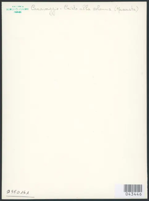 Merisi Michelangelo (Caravaggio) - copia da - sec. XVII - Cristo alla colonna