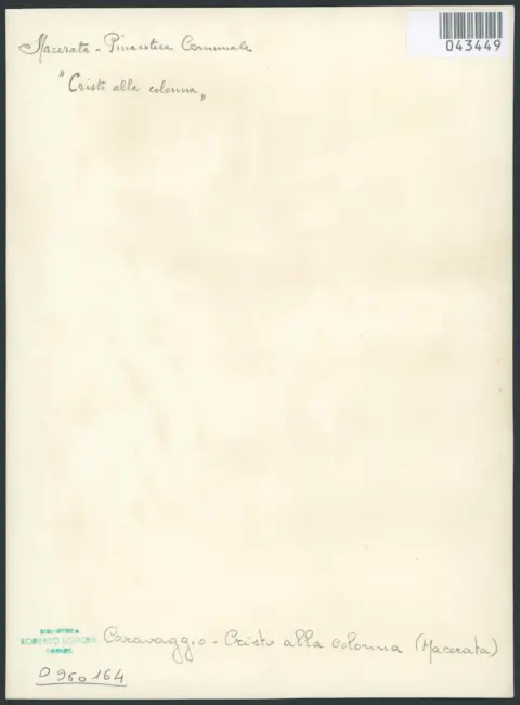 Merisi Michelangelo (Caravaggio) - copia da - sec. XVII - Cristo alla colonna