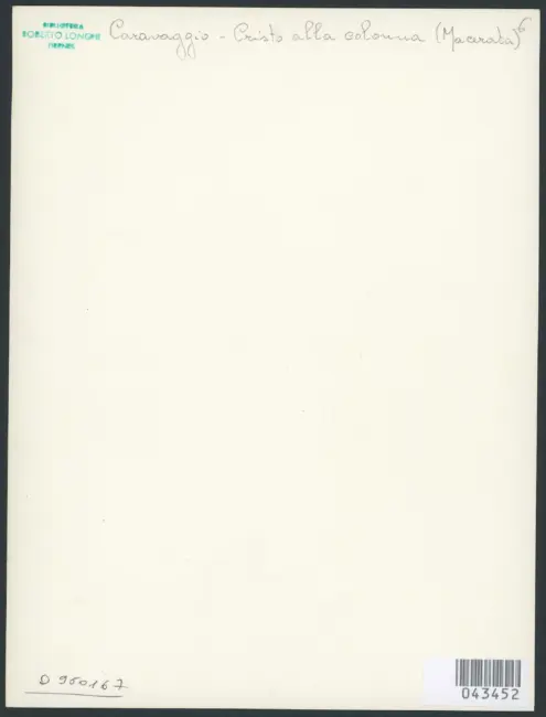 Merisi Michelangelo (Caravaggio) - copia da;  - sec. XVII - Cristo alla colonna