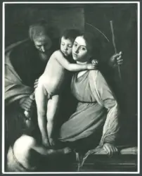 Merisi Michelangelo (Caravaggio) - sec. XVI - Sacra Famiglia con san Giovannino
