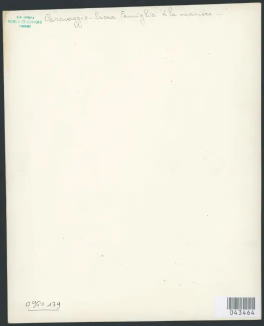 Merisi Michelangelo (Caravaggio) - sec. XVI - Sacra Famiglia con san Giovannino