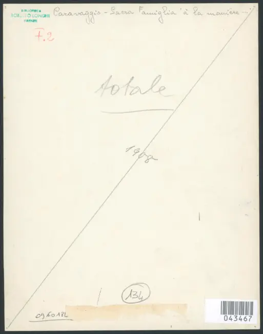 Merisi Michelangelo (Caravaggio) - copia da - sec. XVII - Sacra Famiglia con san Giovannino