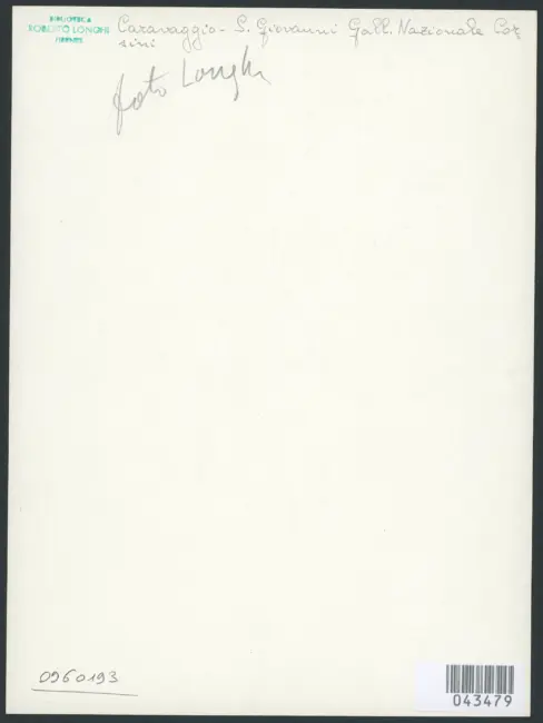 Merisi Michelangelo (Caravaggio) - sec. XVI - San Giovanni Battista