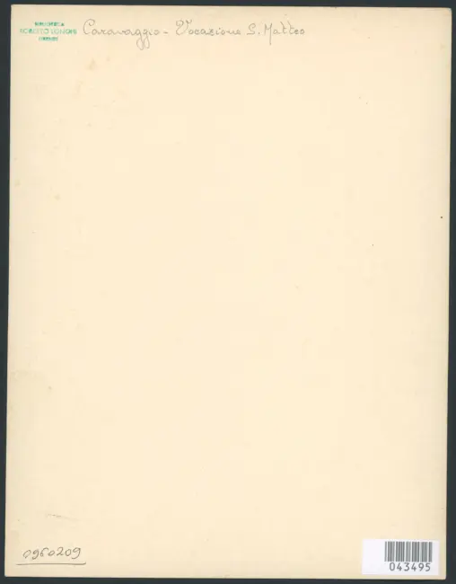 Roma - Caravaggio - Vocazione di San Matteo - Particolare - Chiesa di S. Luigi de' Francesi