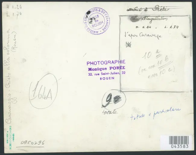 Merisi Michelangelo (Caravaggio) - sec. XVI/ XVII - Flagellazione di Cristo