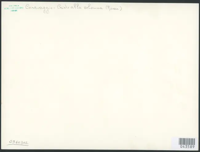 Merisi Michelangelo (Caravaggio) - sec. XVI/ XVII - Flagellazione di Cristo