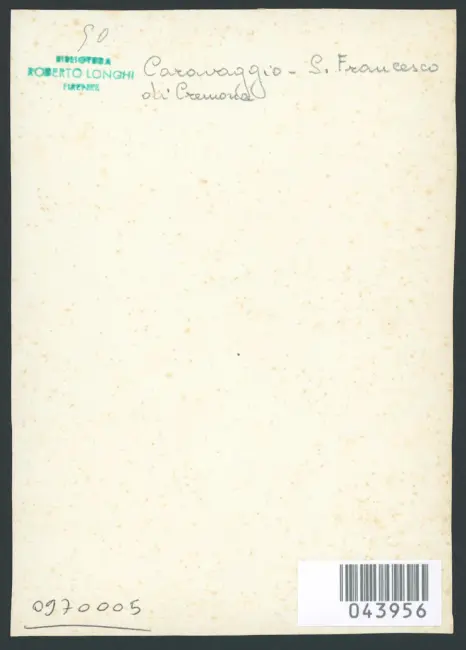 Merisi Michelangelo (Caravaggio) - copia da - sec. XVII - San Francesco d'Assisi in meditazione