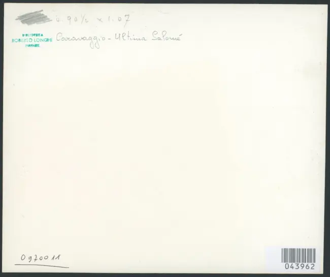 Merisi Michelangelo (Caravaggio) - sec. XVII - Salomè con la testa di san Giovanni Battista