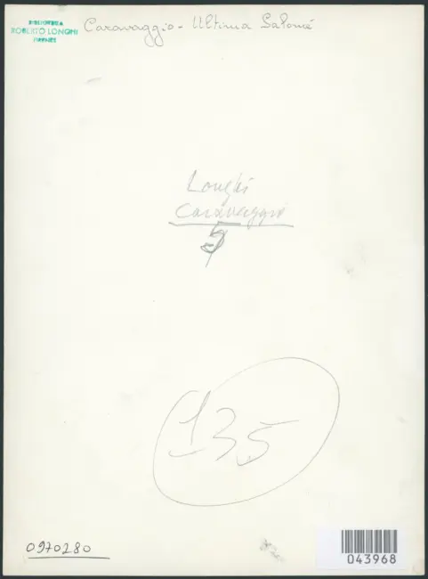 Merisi Michelangelo (Caravaggio) - sec. XVII - Salomè con la testa di san Giovanni Battista