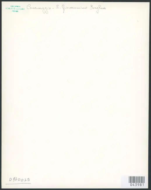 Roma - S. Giovanni nel deserto - Caravaggio - Galleria Borghese