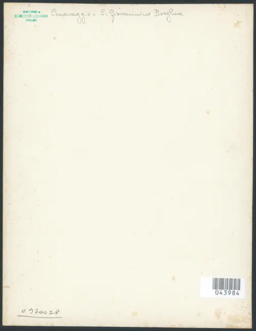 Roma - Galleria Borghese. S. Giovanni nel deserto. (Michele da Caravaggio).