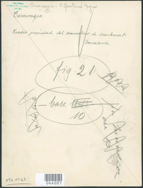 Merisi Michelangelo (Caravaggio) - sec. XVII - San Girolamo in meditazione