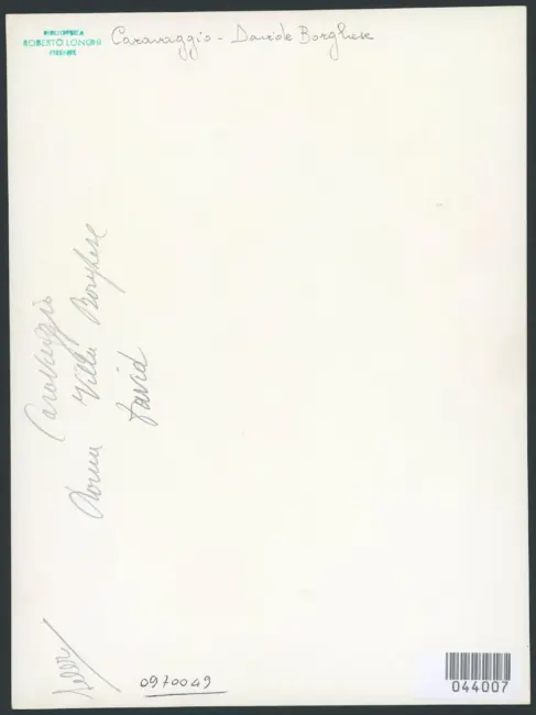 Caravaggio. Roma Villa Borghese. David