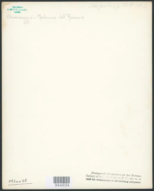 Merisi Michelangelo (Caravaggio) - sec. XVII - Madonna del Rosario
