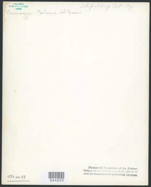 Merisi Michelangelo (Caravaggio) - sec. XVII - Madonna del Rosario