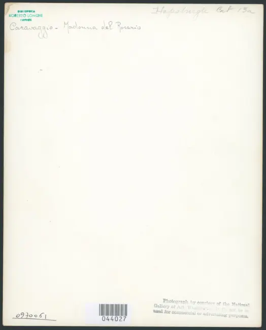 Merisi Michelangelo (Caravaggio) - sec. XVII - Madonna del Rosario